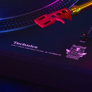 New Limited Edition of the Technics SL-1210MK7R turntable with Red Bull BC One