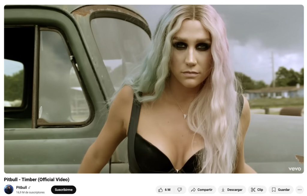 Kesha is back on the bill for 'Timber' alongside Pitbull