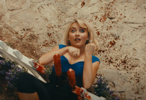 Sabrina Carpenter and Jenna Ortega serve up some seriously gore in 'Taste'