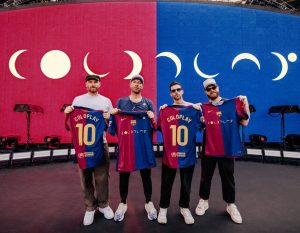 Coldplay launch their official Barça t-shirt