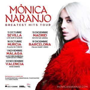 Mónica Naranjo reveals 6 Spanish dates of the 'Greatest Hits Tour'