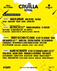 St Vincent, "Sex Pistols", Gracie Abrams ... A Cruïlla