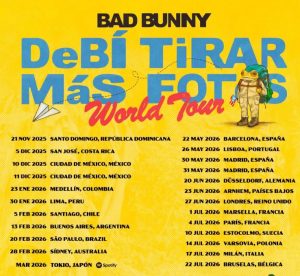 Bad Bunny announces world tour, including Spain