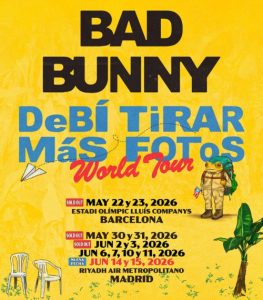 Bad Bunny confirms up to 12 great stadiums in Spain