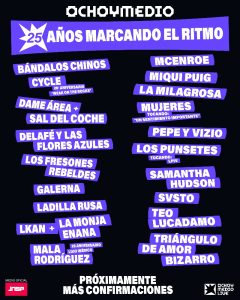 25 years of eight and medium: programming, from Mala Rodríguez to Tab