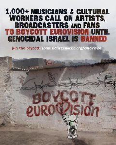 More than 1,100 artists call for a boycott of Eurovision: Kneecap, Brian Eno, Massive Attack…
