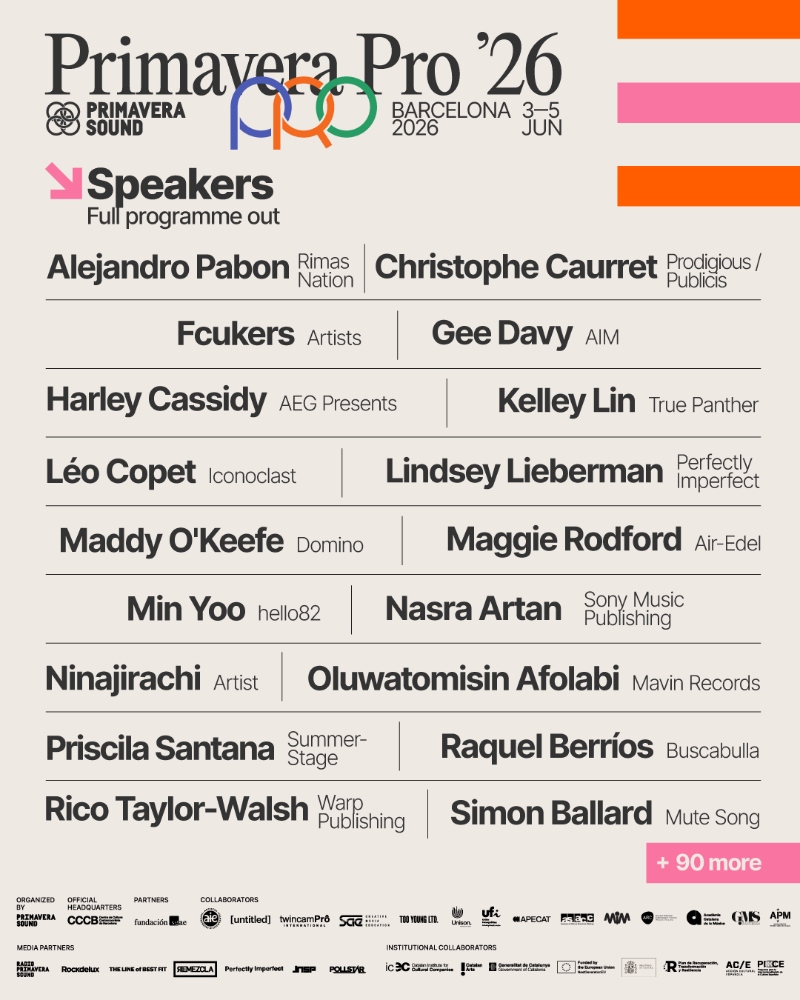 This will be Primavera Pro 2026: AI, new live models and musical economy