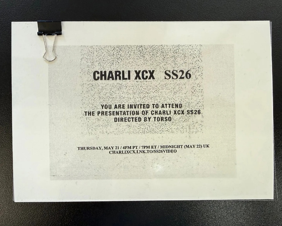 Charli xcx reveals lyrics to 'SS26', out this Thursday