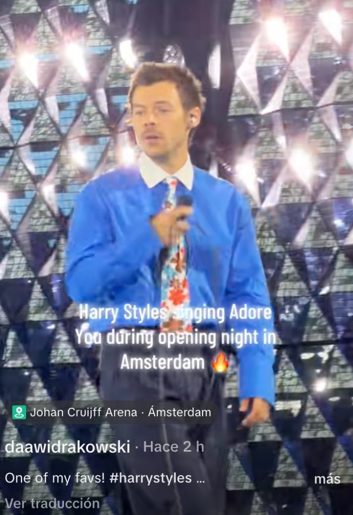 Harry Styles gives color at his opening in Amsterdam: videos