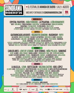 Sonorama announces lineup by day: when will Russo, Rigo, Guitarrica, Bebe perform…