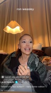 Ariana Grande surprises by imitating 'Harry Potter' characters