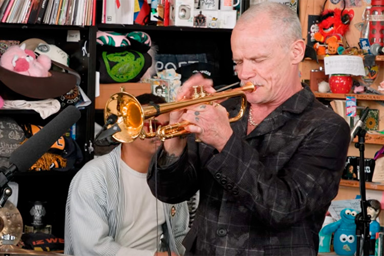 Flea lleva su jazz al Tiny Desk con The Honora Band