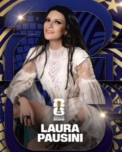 Laura Pausini, Robbie Williams and Nicole Scherzinger, in the World Cup Final