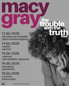 Macy Gray announces 5 dates in Spain