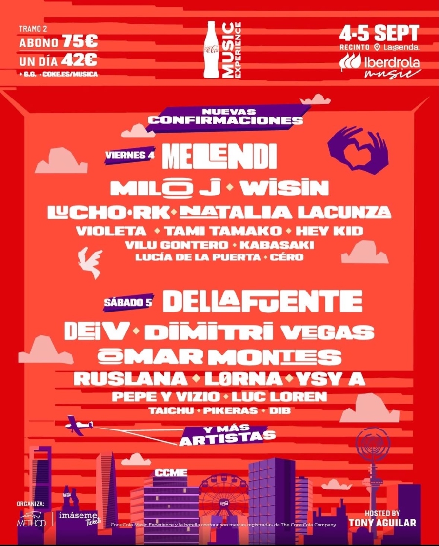 The emerging artists of a CCME 2026 that will bring together Dellafuente, Violeta, Wisin...