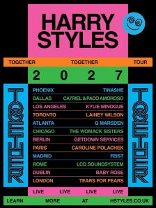 Harry Styles announces 2 shows in Madrid; Feist, guest artist